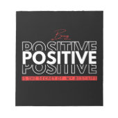 Positiv sein notizblock (Vorderseite)
