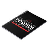 Positiv sein notizblock (Linke Seite)
