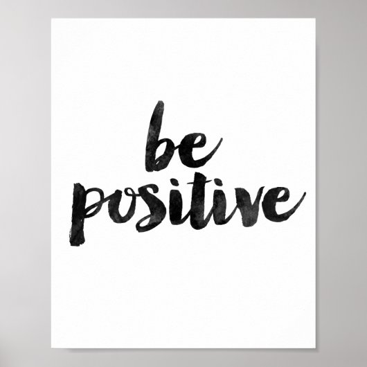 positiv sein poster (Vorne)