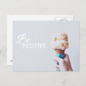 positiv sein postkarte (Vorne/Hinten)