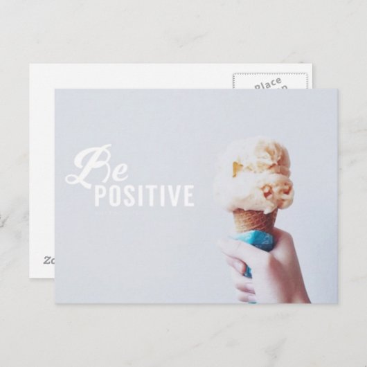 positiv sein postkarte (Vorne/Hinten)