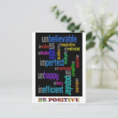 positiv sein postkarte (Stehend Vorderseite)