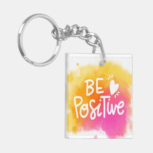 positiv sein schlüsselanhänger (Vorderseite links)