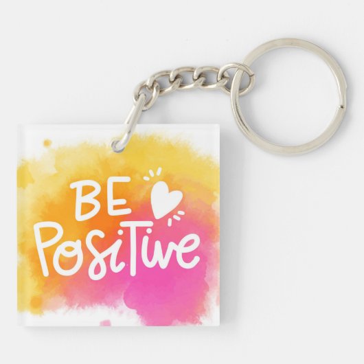 positiv sein schlüsselanhänger (Rückseite)