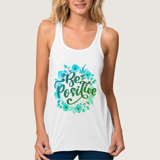positiv sein tank top (Vorderseite)