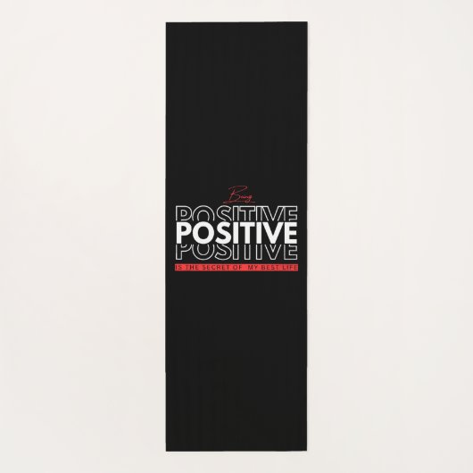 Positiv sein yogamatte (Rückseite)