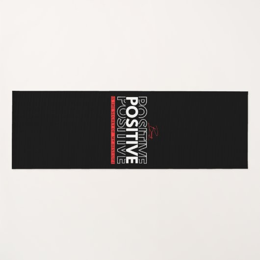 Positiv sein yogamatte (Vorderseite (Horizontal))