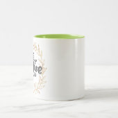positiv sein zweifarbige tasse (Mittel)