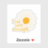 Positiv sind Sie genug - inspirierende Zitate Aufkleber (Blatt)