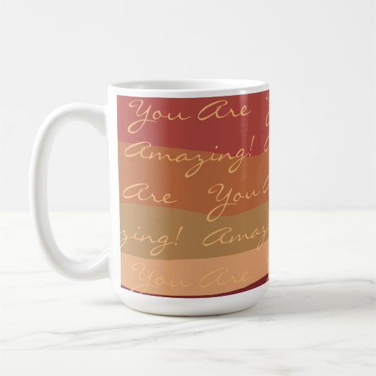 Positiv sind Sie Phantastisch farbig Kaffeetasse (Links)