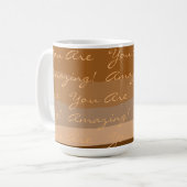 Positiv sind Sie Phantastisch farbig Kaffeetasse (Vorderseite Links)