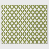 Positiv und Negativ Olive Green Geschenkpapier (Flach)