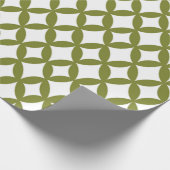 Positiv und Negativ Olive Green Geschenkpapier (Ecke)