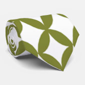 Positiv und Negativ Olive Green Krawatte (Gerollt)