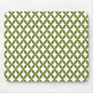 Positiv und Negativ Olive Green Mousepad