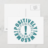 Positiv und Phantastisch Postkarte (Vorne/Hinten)