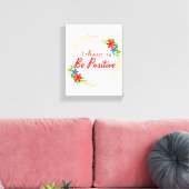 Positivbejahungsquoten für die Selbstannahme Leinwanddruck (Insitu (Wohnzimmer))