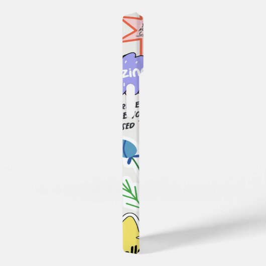 Positive Affirmation-Aufkleber-Collage Case-Mate iPhone Hülle (Rückseite / Rechts)