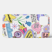 Positive Affirmation-Aufkleber-Collage Case-Mate iPhone Hülle (Rückseite (Horizontal))
