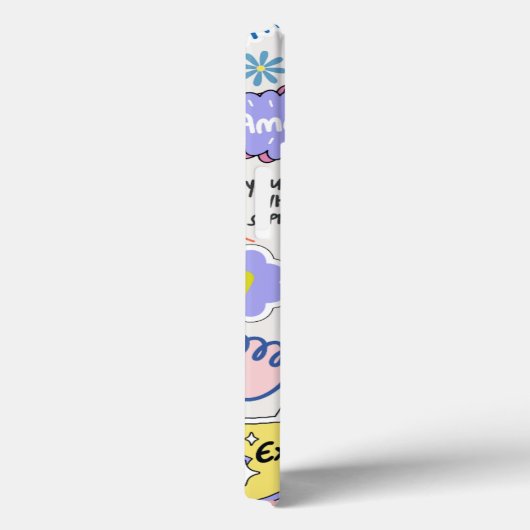 Positive Affirmation-Aufkleber-Collage Case-Mate iPhone Hülle (Rückseite / Rechts)