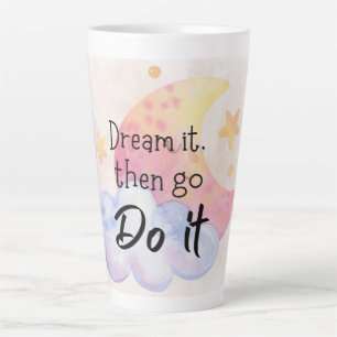 Positive Affirmation Latte Tasse   Inspirierend