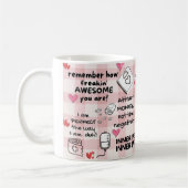 Positive Affirmation lizenzierte Practical Nurse T Kaffeetasse (Links)
