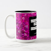 Positive Affirmation Miracles Magic Inspiration Zweifarbige Tasse (Links)