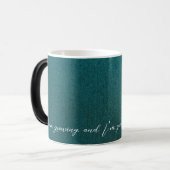 Positive Affirmation Sleek Green/Gold Verwandlungstasse (Vorderseite Links)