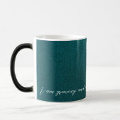 Positive Affirmation Sleek Green/Gold Verwandlungstasse (Links)