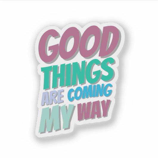 Positive Affirmation Sticker  (Vorderseite)