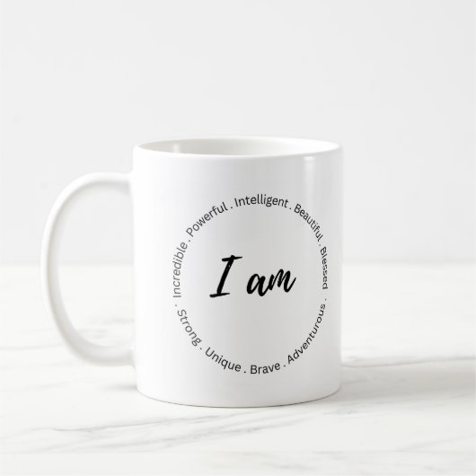 Positive Affirmation Tasse (Links)