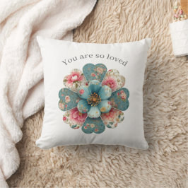 Positive Affirmation Throw Pillow You Are So Loved Kissen