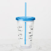 Positive Affirmation Water Imprinting Tumbler Acryltrinkbecher (Rechts)
