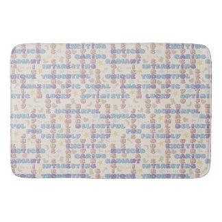 Positive Affirmationen Baby-Nursery Zitronengelb Badematte