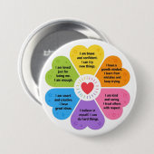 Positive Affirmationen Button (Vorne & Hinten)