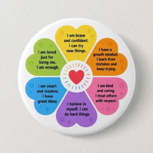 Positive Affirmationen Button