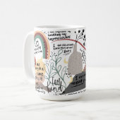 Positive Affirmationen Kaffeetasse (Vorderseite Links)