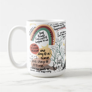 Positive Affirmationen Kaffeetasse