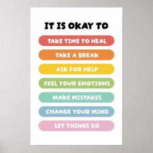 Positive Affirmationen Poster