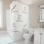 Positive Affirmations Duschvorhang (Beispiel)