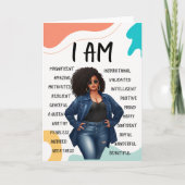 Positive Affirmations faltes Note Card Karte (Vorderseite)