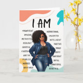 Positive Affirmations faltes Note Card Karte (Gelbe Blume)