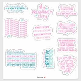 Positive Affirmations Spiegelpack Set von Aufkleber