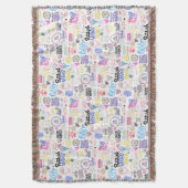 Positive Affirmations Throw Blanket Decke (Vorderseite Vertikal)
