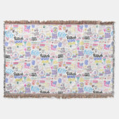 Positive Affirmations Throw Blanket Decke (Vorderseite)