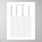 Positive Affirmations Word Search Poster (Vorne)