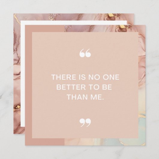 Positive Affirmationskarte zu sein (Vorne/Hinten)