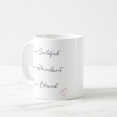 Positive Affirmative Coffee Tasse (Vorderseite Links)