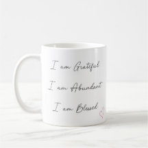 Positive Affirmative Coffee Tasse
