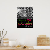 Positive Affirmative Forginess Healing Energy Poster (Küche)